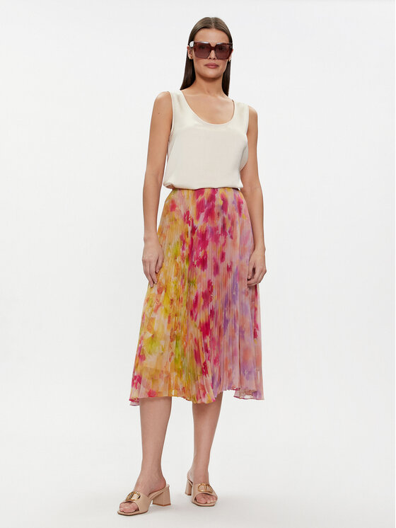 TWINSET TWINSET Plisovaná sukňa 241TP2592 Farebná Regular Fit