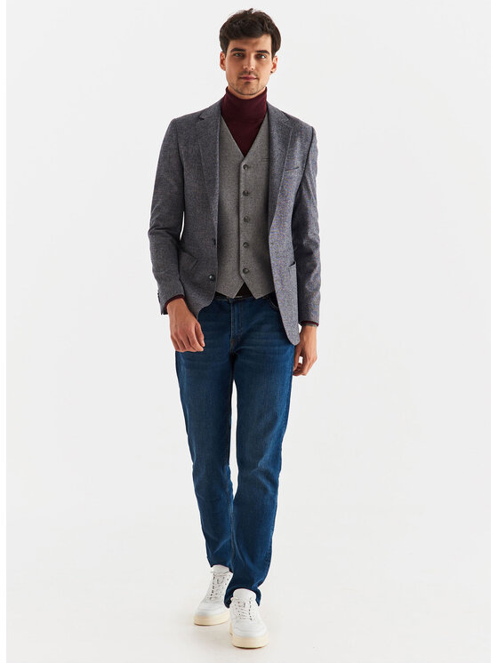 Pako Lorente Pako Lorente Marynarka P22WP-3X-043 Szary Slim Fit