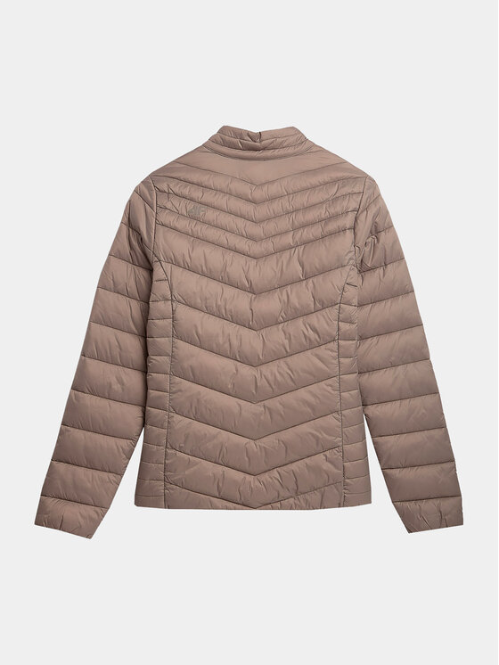 4F 4F Prijelazna jakna 4FAW23TDJAF224 Smeđa Slim Fit