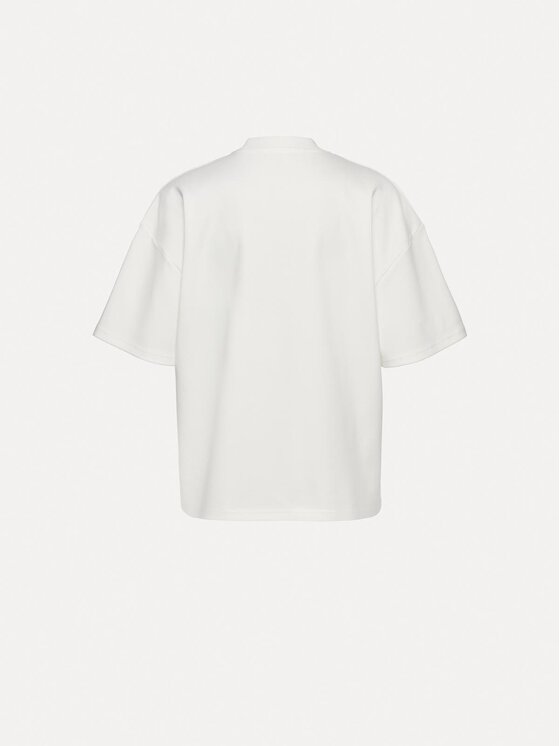 La Mania La Mania Tričko HOLT Krémová Basic Fit