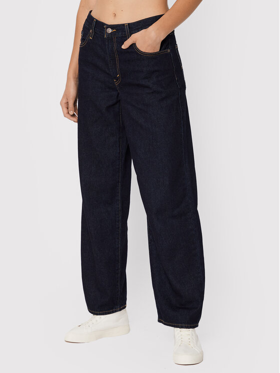 Jeans Baggy Dad A3494-0010 Blu scuro Loose Fit