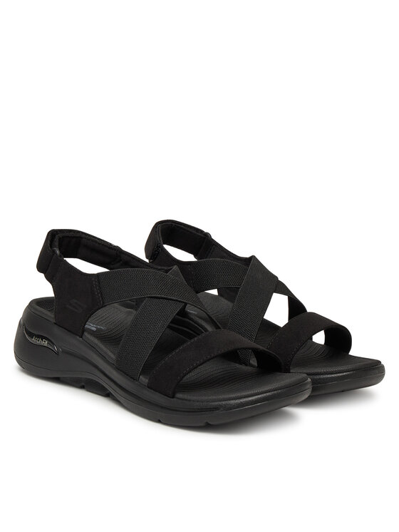 Skechers Skechers Basutės Go Walk Arch Fit Sandal-Treasured 140257/BBK Juoda