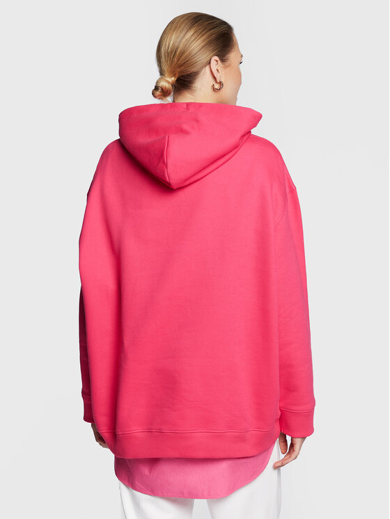 Felpa Center Badge DW0DW15100 Rosa Regular Fit