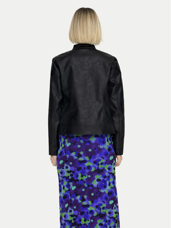 JDY JDY Műbőr dzseki Emily 15241382 Fekete Slim Fit