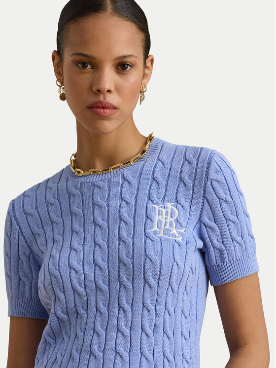 LAUREN RALPH LAUREN LAUREN RALPH LAUREN Svetr 200P07025003 Světle modrá Relaxed Fit