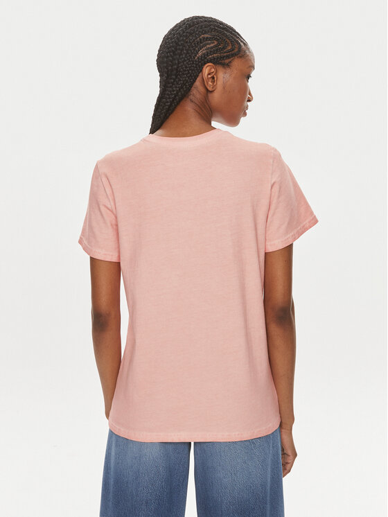 Wrangler Wrangler Tricou 112350279 Coral Regular Fit
