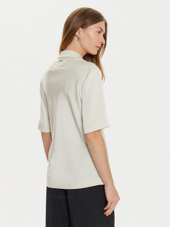 Calvin Klein Calvin Klein Halenka K20K207977 Écru Regular Fit