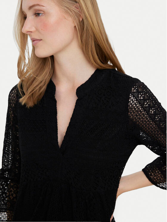 Vero Moda Vero Moda Sukienka letnia Honey 10275875 Czarny Relaxed Fit