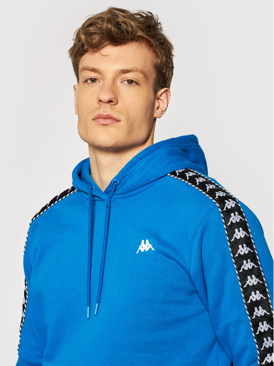 Felpa kappa on sale bianca e blu