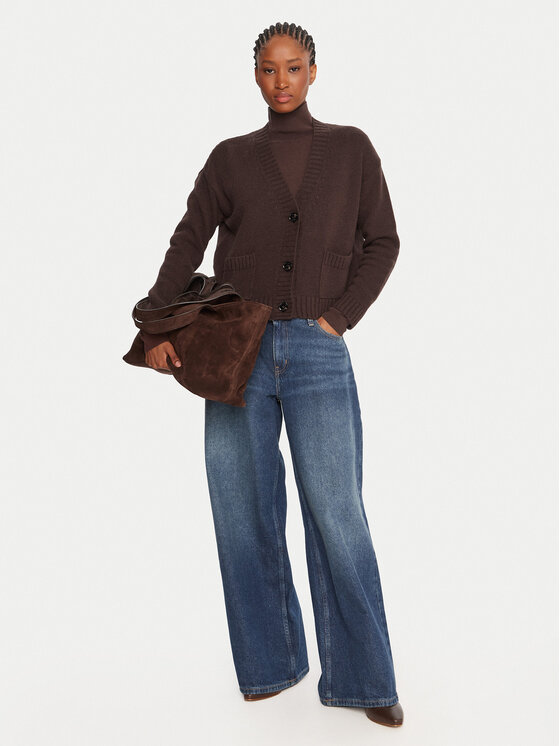Weekend Max Mara Weekend Max Mara Kardigan Filmato 2525346062 Brązowy Regular Fit