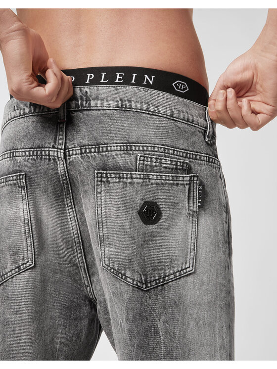 PHILIPP PLEIN PHILIPP PLEIN Jeansy 4979 Szary Slim Fit
