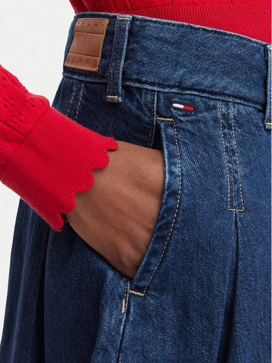 Tommy Jeans Tommy Jeans Дънкова пола DW0DW22897 Син Regular Fit