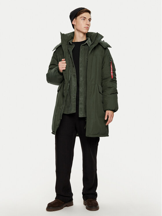 Alpha Industries Alpha Industries Parka 148124 Zielony Regular Fit