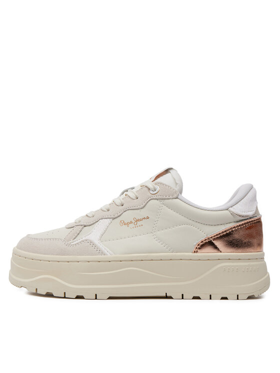 Pepe Jeans Pepe Jeans Sneakersy Kore Sun W PLS00009 Écru