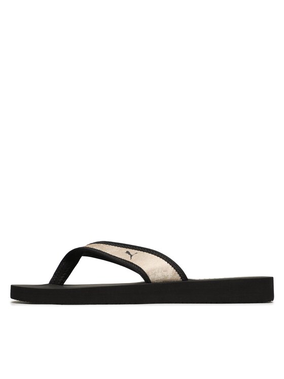 Puma black flip flops online