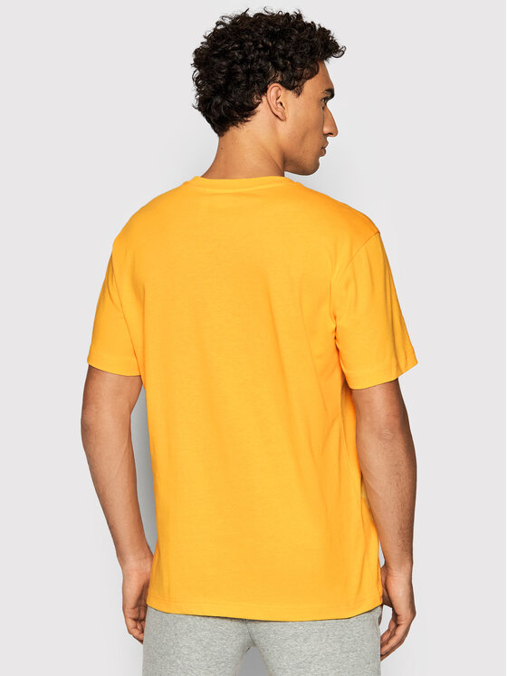 T-shirt Script Logo 216473 Giallo Regular Fit