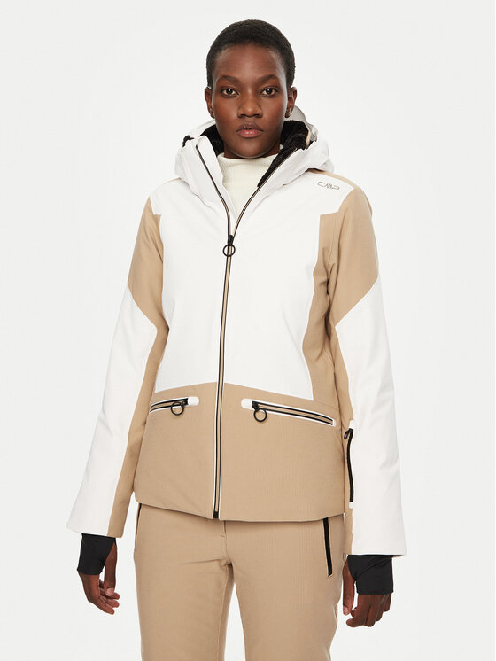 CMP Lyžiarska bunda 34W4426 Biela Regular Fit