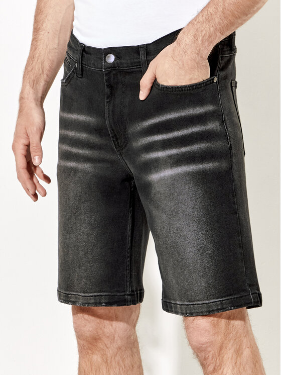 Rage Age Džínsové šortky Brooks Čierna Regular Fit