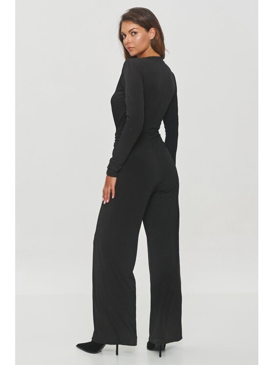 Makadamia Makadamia Kombinezon M851 Czarny Loose Fit