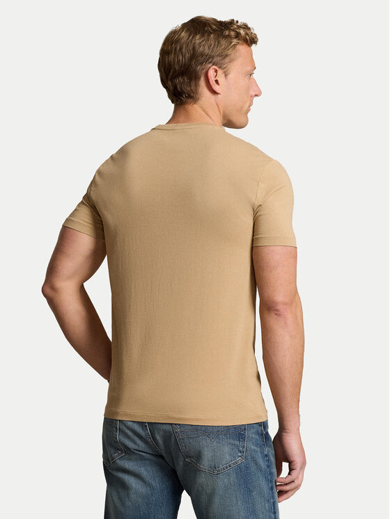 Polo Ralph Lauren Polo Ralph Lauren Tričko 710671438329 Béžová Custom Slim Fit