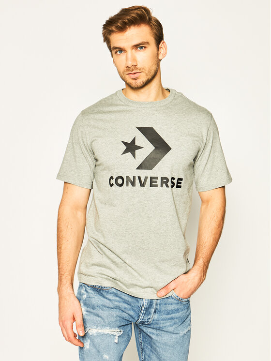 Converse Converse Tricou Star Chevron 10018568-A03 Gri Regular Fit