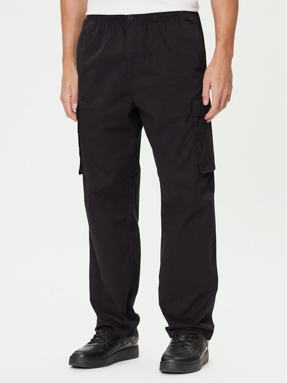 Calvin Klein Jeans Calvin Klein Jeans Pantaloni din material LV040EM616 Negru Straight Fit