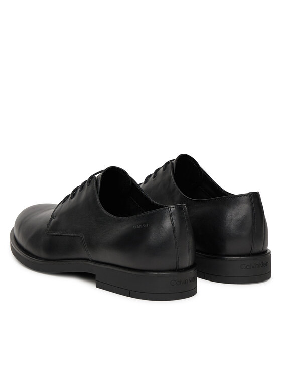 Calvin Klein Calvin Klein Nizki čevlji Flex Dress Derby 4Holes Lth HM0HM01895 Črna