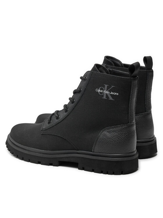Calvin Klein Jeans Calvin Klein Jeans Schnürschuhe Eva Boot Mid Laceup Mix Mtr YM0YM00982 Schwarz