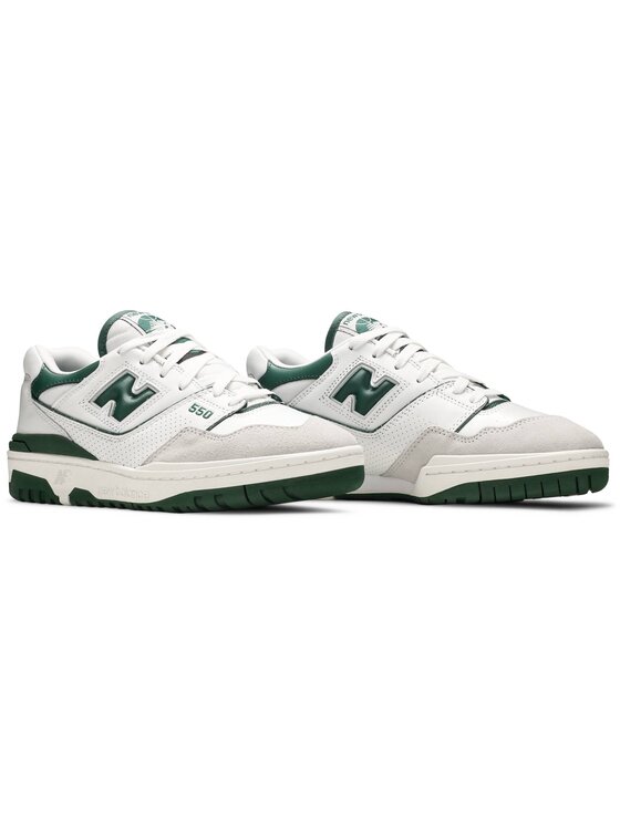 New Balance New Balance Sneakers 550 White Green Bianco