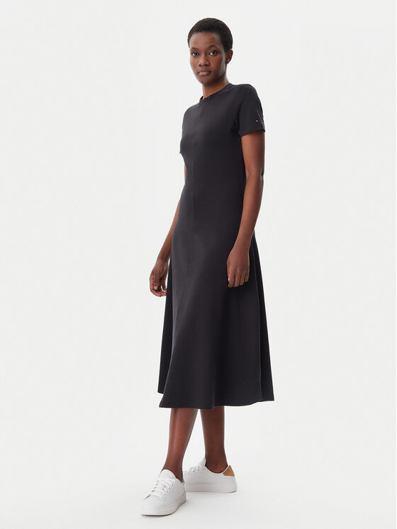 Tommy Hilfiger Tommy Hilfiger Повсякденна сукня WW0WW44547 Чорний Regular Fit