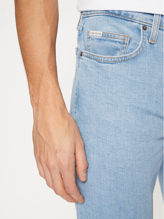 Guess Jeans Guess Jeans Džinsai M4YA0F D5DM1 Mėlyna Slim Fit
