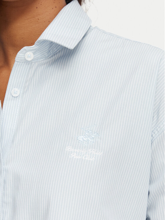 Beverly Hills Polo Club Beverly Hills Polo Club Krekls P-SS26W-SH506602 Zils Regular Fit