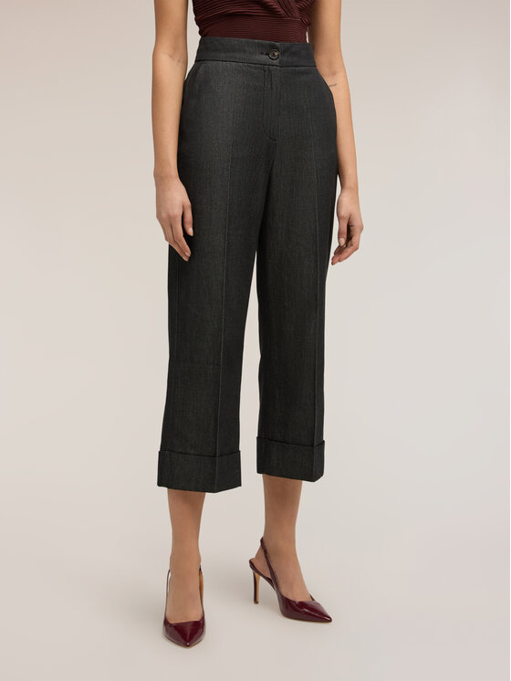 Motivi Motivi Pantaloni di tessuto P018Q004484N013 Grigio Cropp Fit