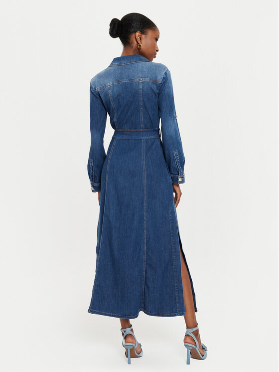 Marella Marella Vestito di jeans Ada 2423226014 Blu scuro Regular Fit