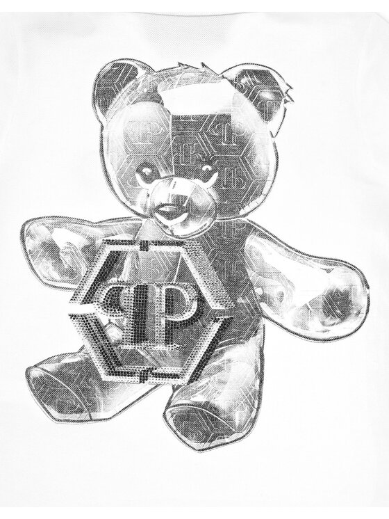 PHILIPP PLEIN PHILIPP PLEIN Polo 19739 Bianco Slim Fit