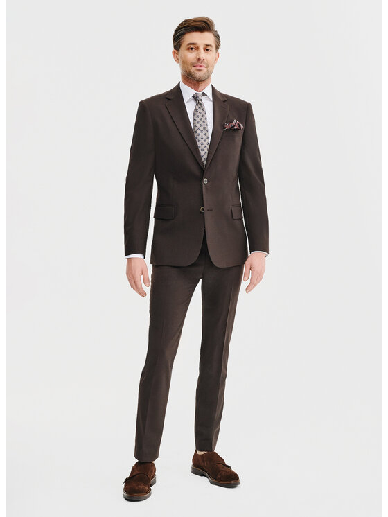 Pako Lorente Pako Lorente Marynarka P25SF-3G-004 Brązowy Slim Fit