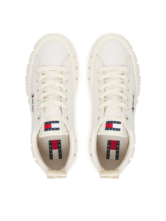 Tommy Jeans Tommy Jeans Sportcipők Tjw Flatform Chunky Sneaker EN0EN03036 Ekru