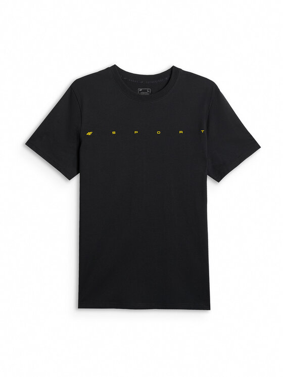 4F 4F T-Shirt CITY Czarny Regular Fit