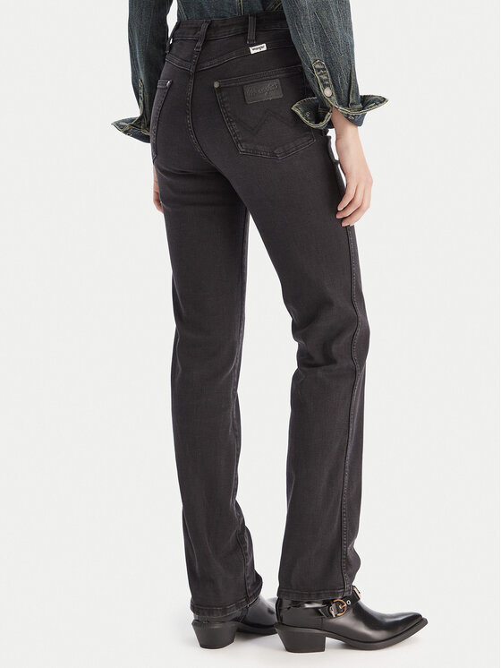 Wrangler Wrangler Farmer 112371749 Fekete Straight Fit