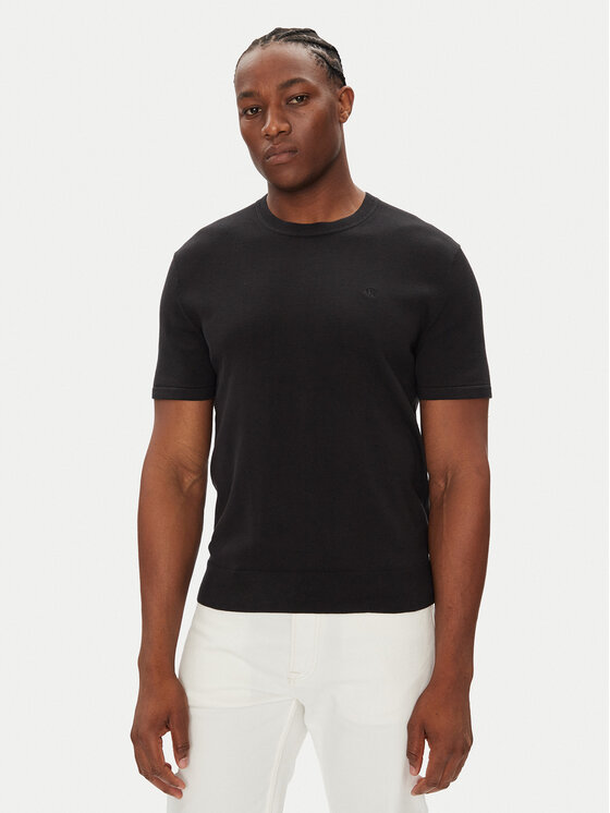Calvin Klein Calvin Klein Marškinėliai Supima LV04LC333G Juoda Regular Fit