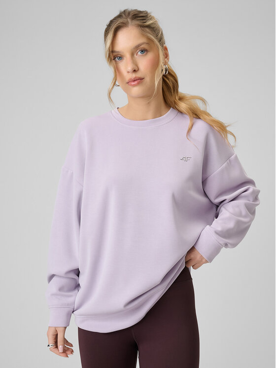 4F 4F Bluza EVERYWEAR Fioletowy jasny Regular Fit