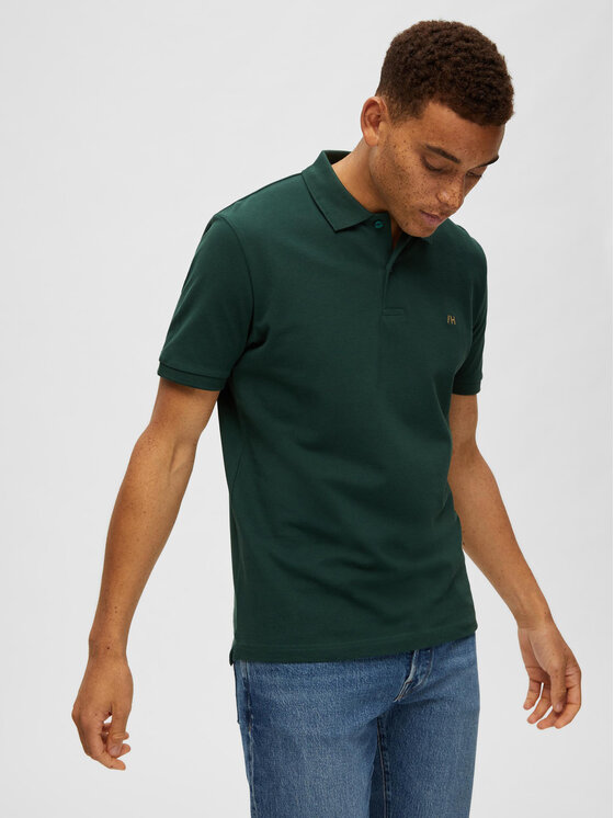 Selected Homme Selected Homme Polo 16087839 Verde Regular Fit