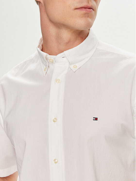 Tommy Hilfiger Tommy Hilfiger Πουκάμισο MW0MW33809 Λευκό Regular Fit