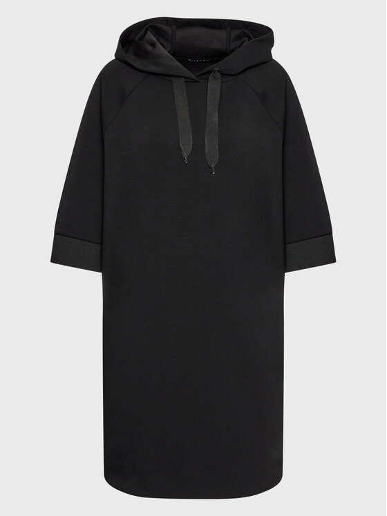 Sisley Sisley Rochie tricotată 4IPRLV01T Negru Regular Fit