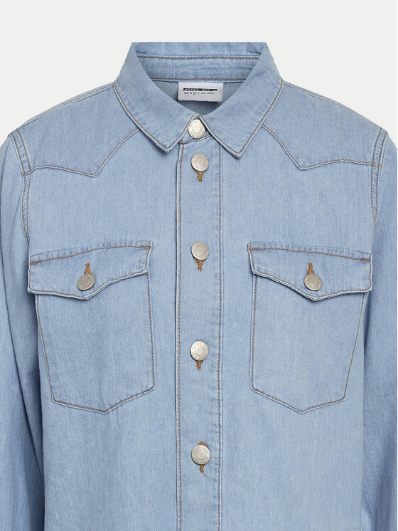 Noisy May Noisy May Koszula jeansowa Selvi 27033010 Błękitny Regular Fit