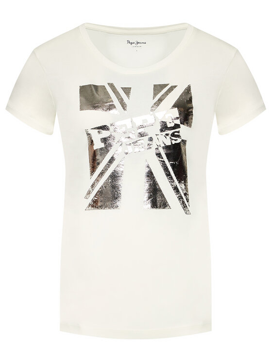 Pepe Jeans Pepe Jeans Tričko Alessa PL504795 Béžová Regular Fit