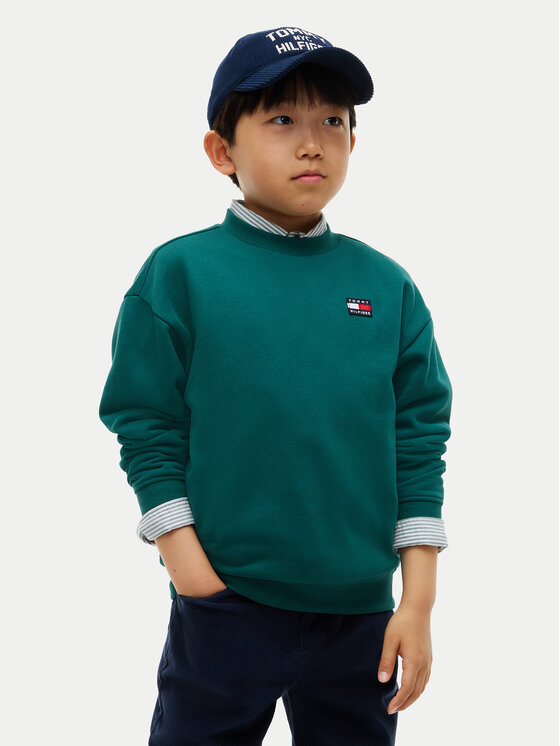 Tommy Hilfiger Tommy Hilfiger Μπλούζα Flag Heritage KS0KS00769 Σκούρο πράσινο Regular Fit
