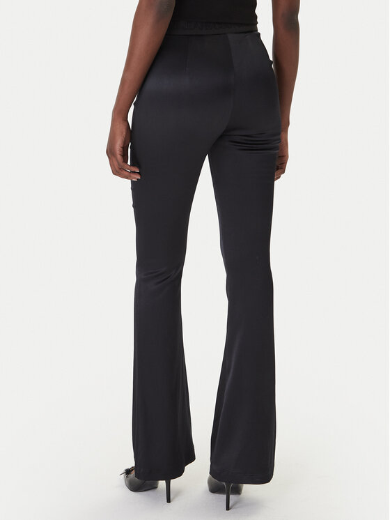 Versace Jeans Couture Versace Jeans Couture Szövet nadrág 80HAC1A7 N0640 Fekete Flare Fit