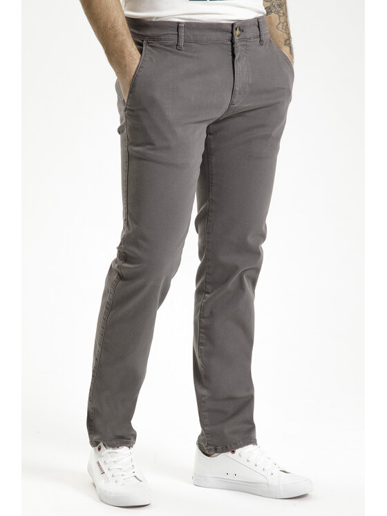 Cross Jeans Cross Jeans Chinosy F 194-955 Szary Tapered Leg