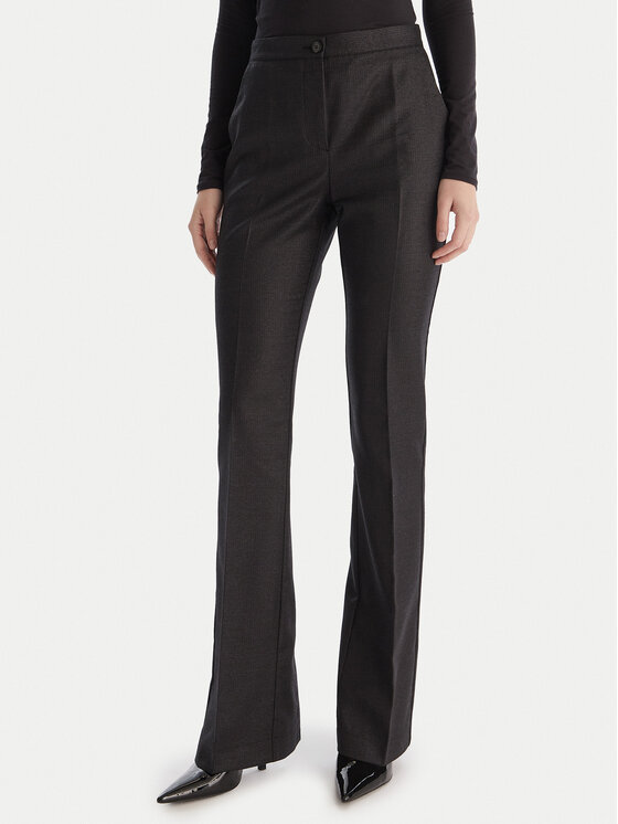 PINKO PINKO Medžiaginės kelnės Aguenda 106124 A305 Juoda Regular Fit